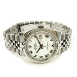 Rolex Datejust 116234 White Roman Dial