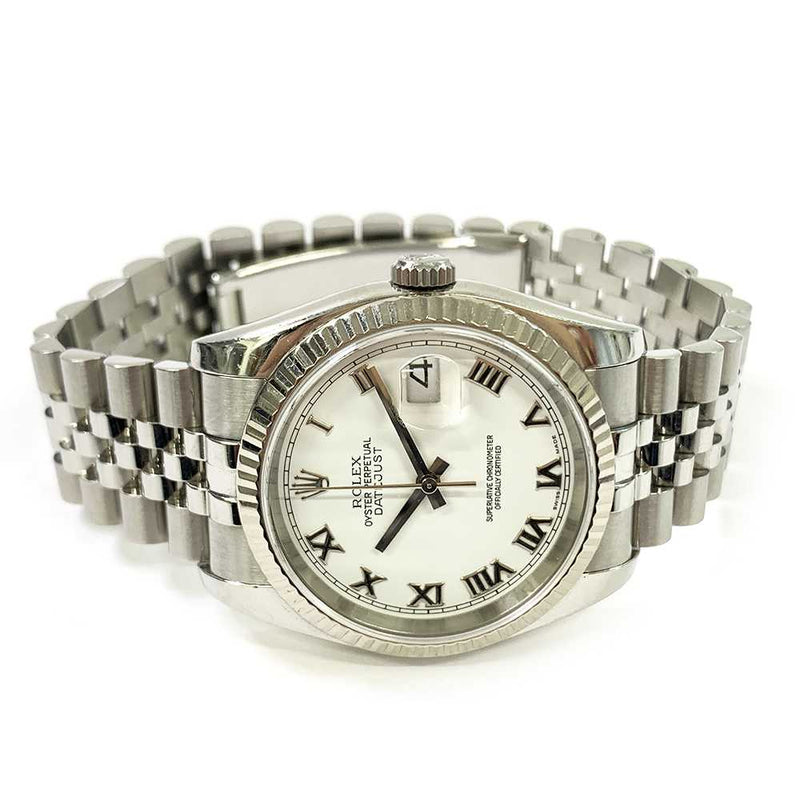 Rolex Datejust 116234 White Roman Dial