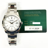 2 Rolex Datejust 126300 White Dial Nov 2024