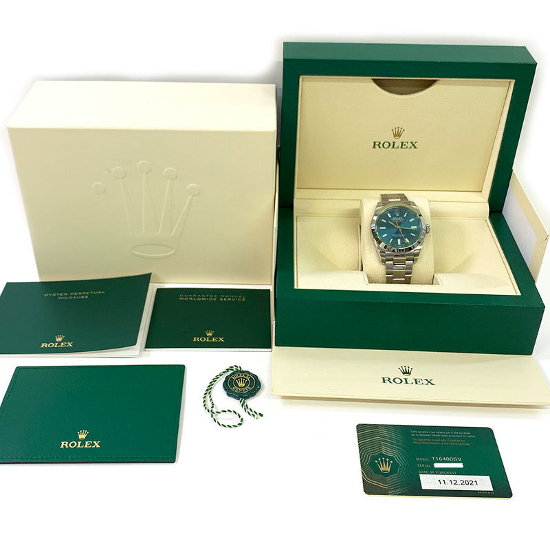 Rolex Milgauss 116400GV Blue Dial Dec 2021