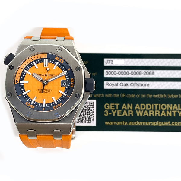 Audemars Piguet Royal Oak 15710ST.OO.A070CA.01 Orange Dial Dec 2017