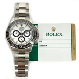 Rolex Cosmograph Daytona 116500LN White Dial Dec 2016