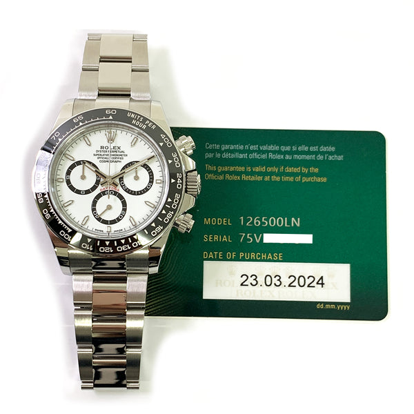 Rolex Cosmograph Daytona 126500 White Dial Mar 2024