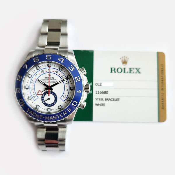 Rolex Yacht-Master 116680 White Dial Sep 2015