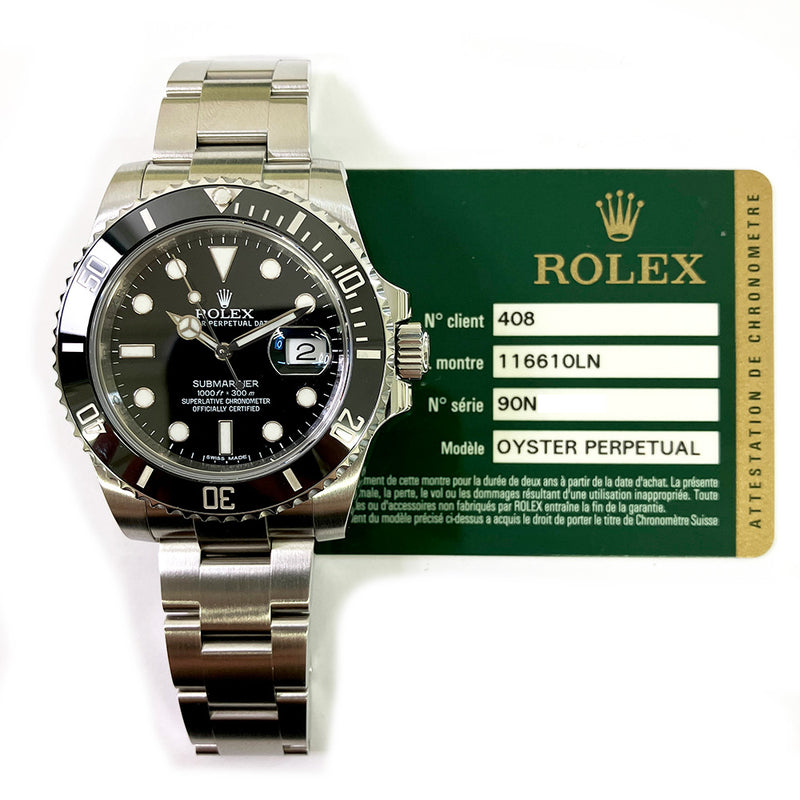 Rolex Submariner Date 116610LN Black Dial Jun 2013