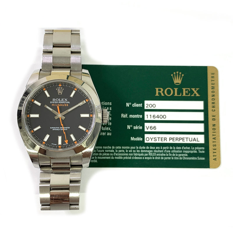 Rolex Milgauss 116400 Black Dial