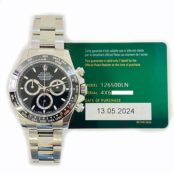 Rolex Cosmograph Daytona 126500LN Black Dial May 2024