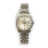 Rolex Datejust 116234G Silver Diamond Dial Nov 2007