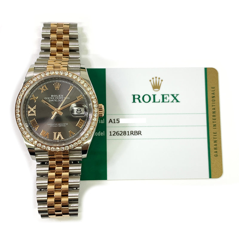 Rolex Datejust 126281RBR SLATE "VI&IX" DIAMOND Dial Feb 2020