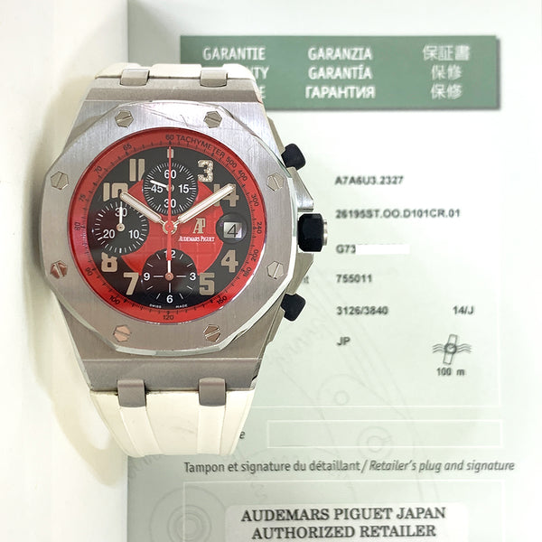 Audemars Piguet Royal Oak Offshore 26195ST.OO.D101CR.01 Red Dial Sep 2010