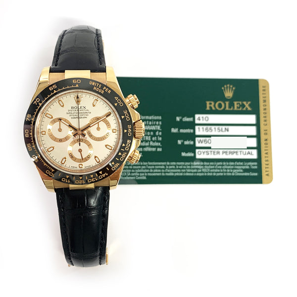 Rolex Cosmograph Daytona 116515LN Ivory Dial May 2014