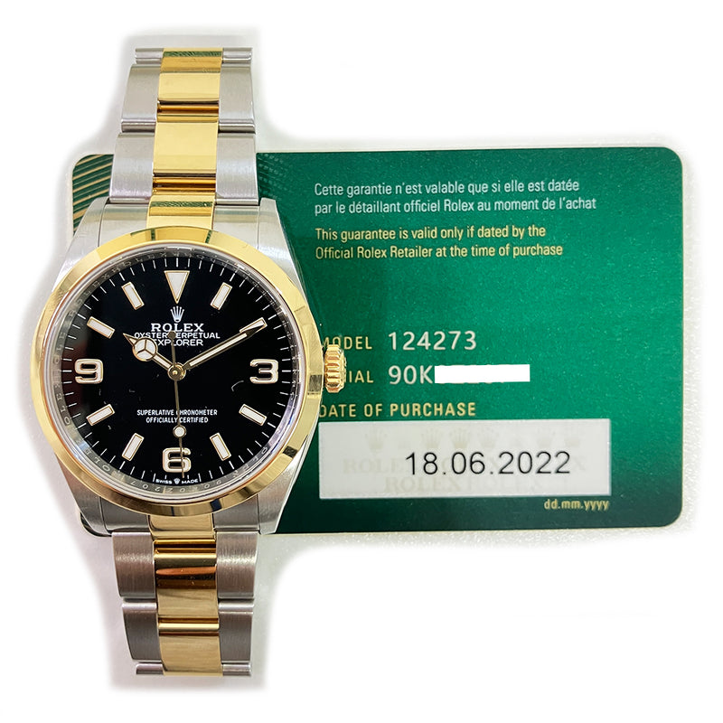 Rolex Explorer 124273 Black Dial Jun 2022