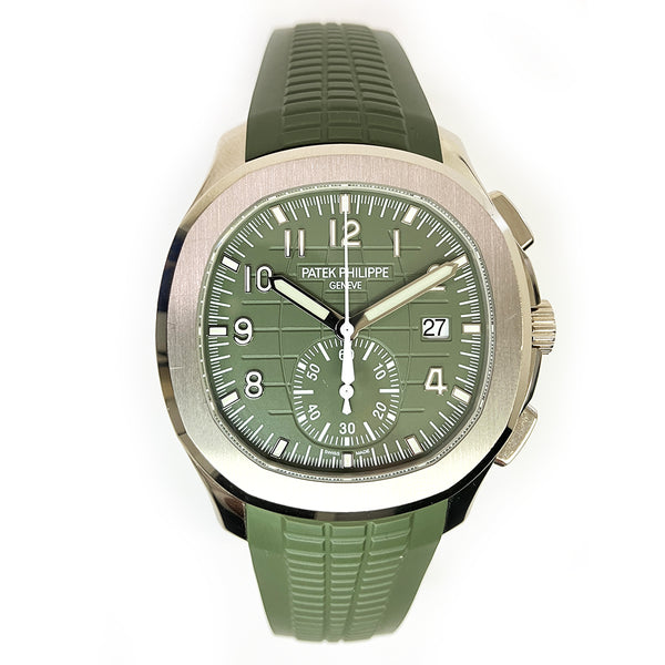 Patek Philippe Aquanut 5968G-010 Green Dial Aug 2022