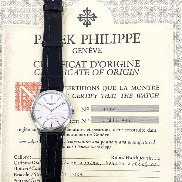 Patek Philippe Calatrava 3718A Ivory Dial 