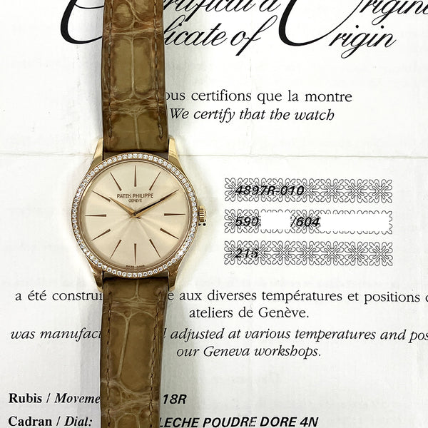 Patek Philippe Calatrava 4897R-010 Champagne Dial Jul 2015