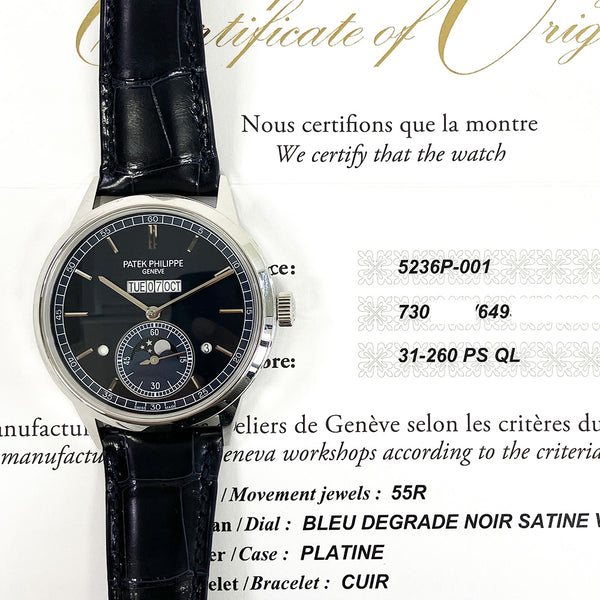 Patek Philippe Complications 5236P-001 Blue Dial Oct 2021