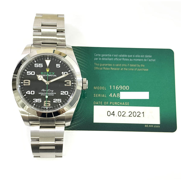 Rolex Air-King 116900 Black Dial Feb 2021