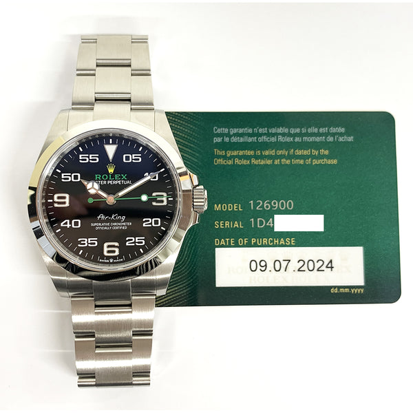 Rolex Air-King 126900 Black Dial Jul 2024