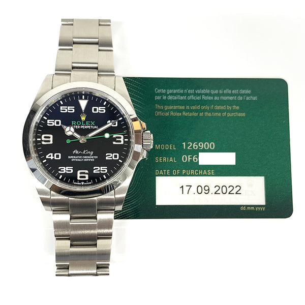 Rolex Air-King 126900 Black Dial Sep 2022