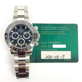 Rolex Cosmograph Daytona 116500LN Black Dial Aug 2020