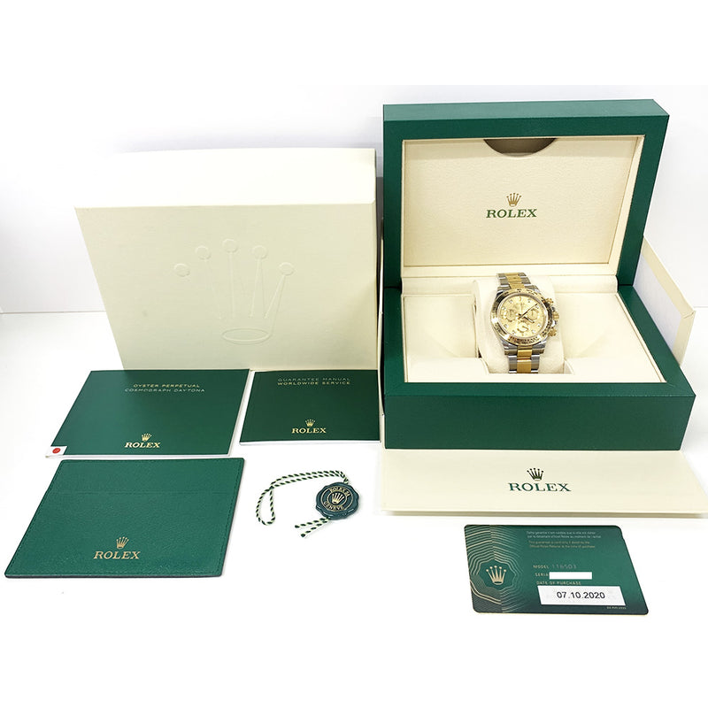 Rolex Cosmograph Daytona 116503 Champagne Dial Oct 2020