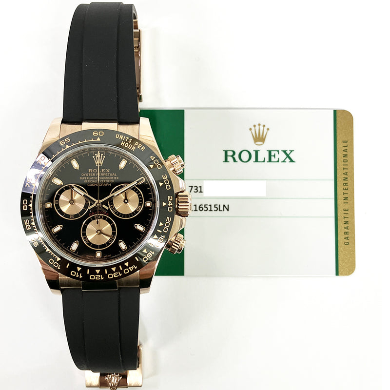 Rolex Cosmograph Daytona 116515LN Black Dial Jun 2020