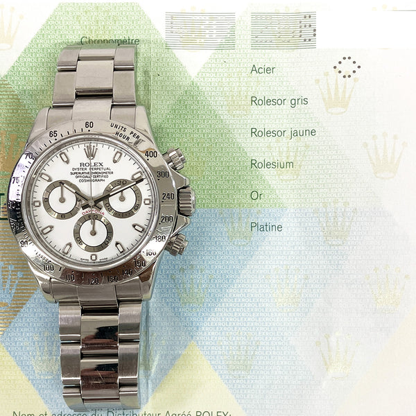 Rolex Cosmograph Daytona 116520 White Dial Aug 2007