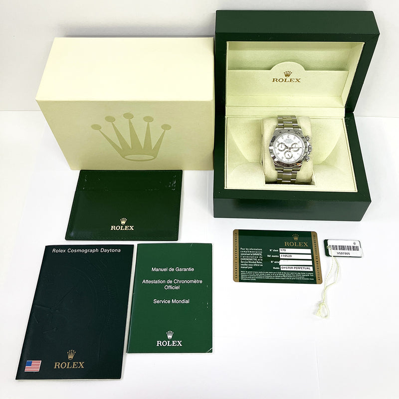 Rolex Cosmograph Daytona 116520 White Dial Aug 2009