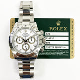 Rolex Cosmograph Daytona 116520 White Dial Feb 2014