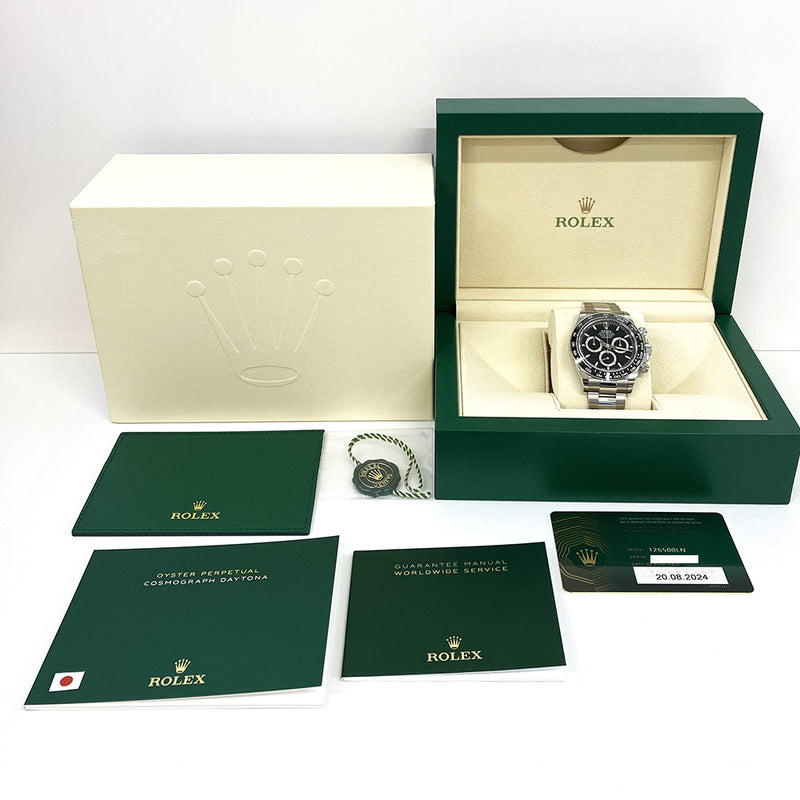 Rolex Cosmograph Daytona 126500LN Black Dial Aug 2024