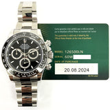 Rolex Cosmograph Daytona 126500LN Black Dial Aug 2024