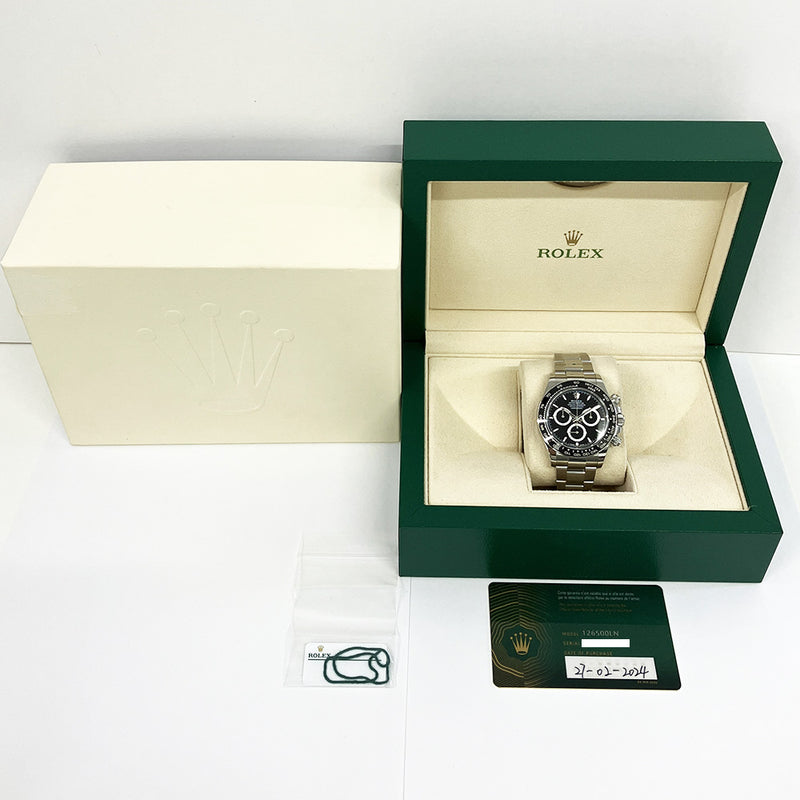 Rolex Cosmograph Daytona 126500LN Black Dial Feb 2024