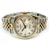 Rolex Datejust 116231G Silver Diamond Dial Feb 2011