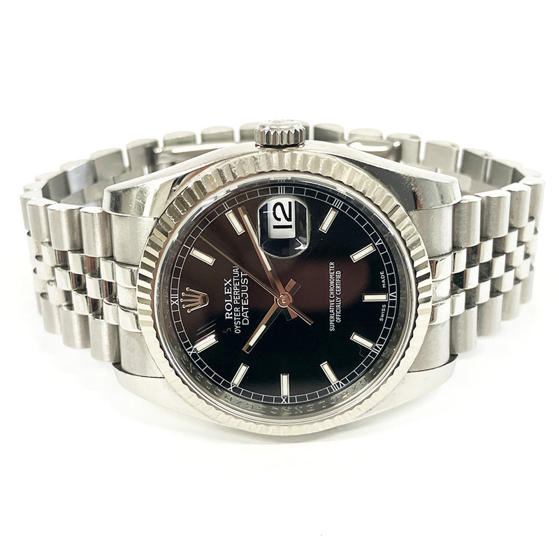 Rolex Datejust 116234 Black Dial Aug 2010