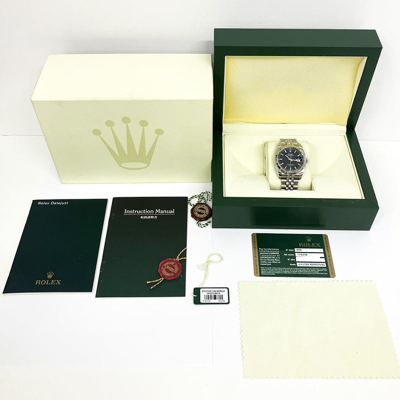 Rolex Datejust 116234 Black Dial Aug 2010