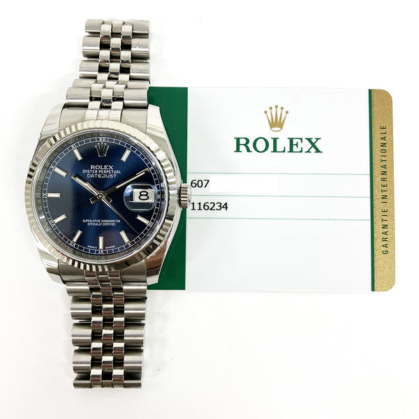 Rolex Datejust 116234 Blue Dial Aug 2019