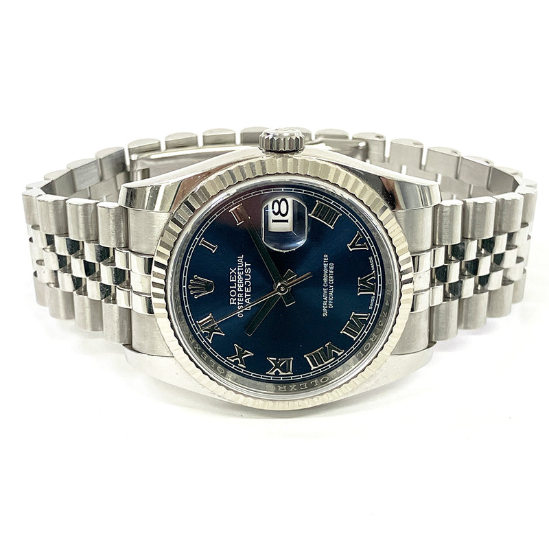 Rolex Datejust 116234 Blue Roman Dial Oct 2018