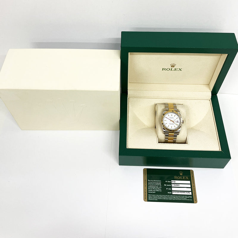 Rolex Datejust 116263 White Dial Jun 2010