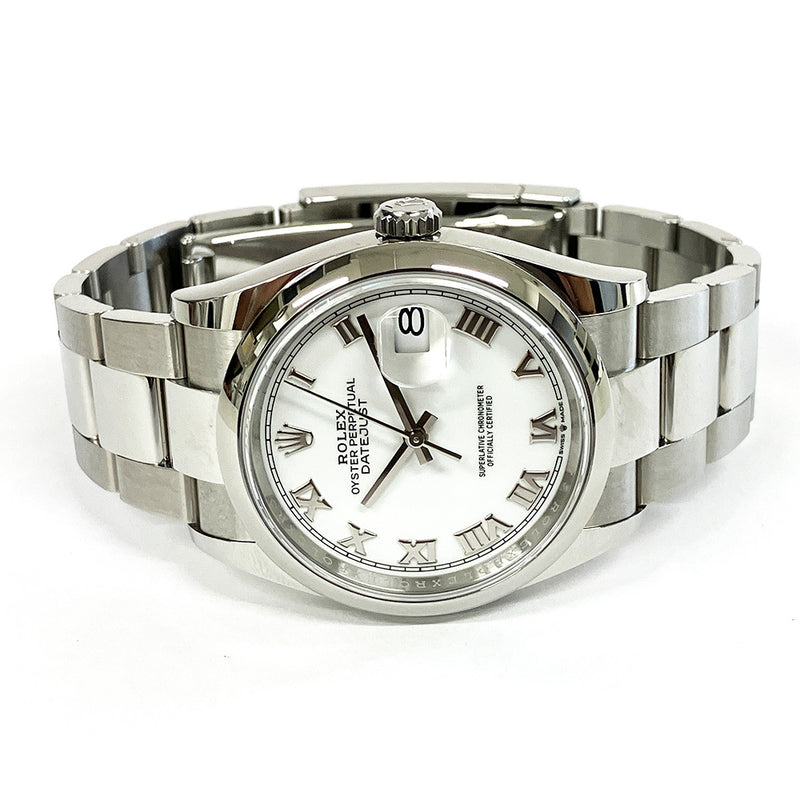 Rolex Datejust 126200 White Roman Dial Jul 2024