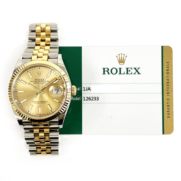 Rolex Datejust 126233 Champagne Dial Feb 2020