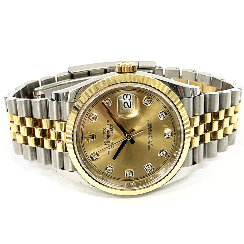 Rolex Datejust 126233 Champagne Diamond Dial Aug 2021