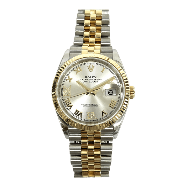 Rolex Datejust 126233 Silver VI&IX Diamond Dial 