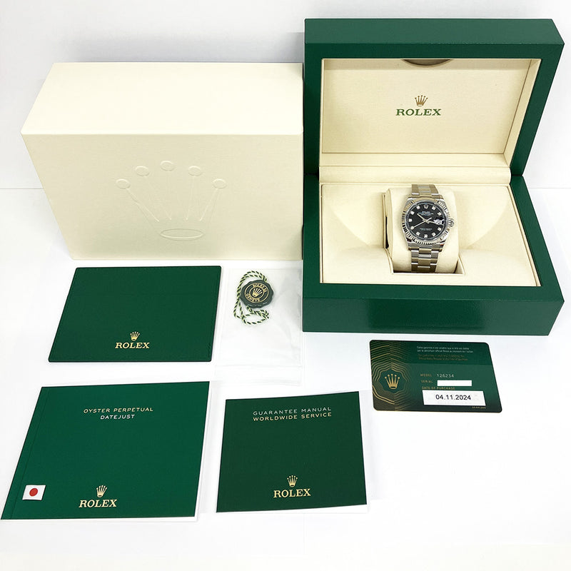 Rolex Datejust 126234 Black Diamond Dial Nov 2024