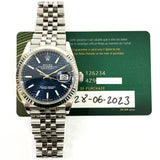 Rolex Datejust 126234 Blue Fluted Dial Jun 2023