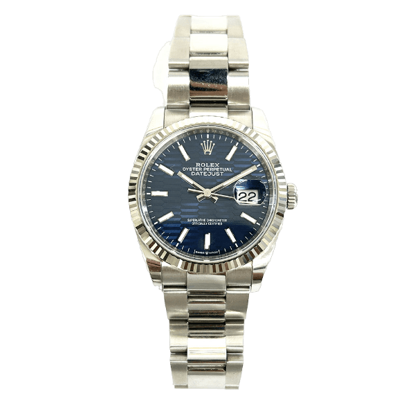 Rolex Datejust 126234 Blue Fluted Dial May 2022