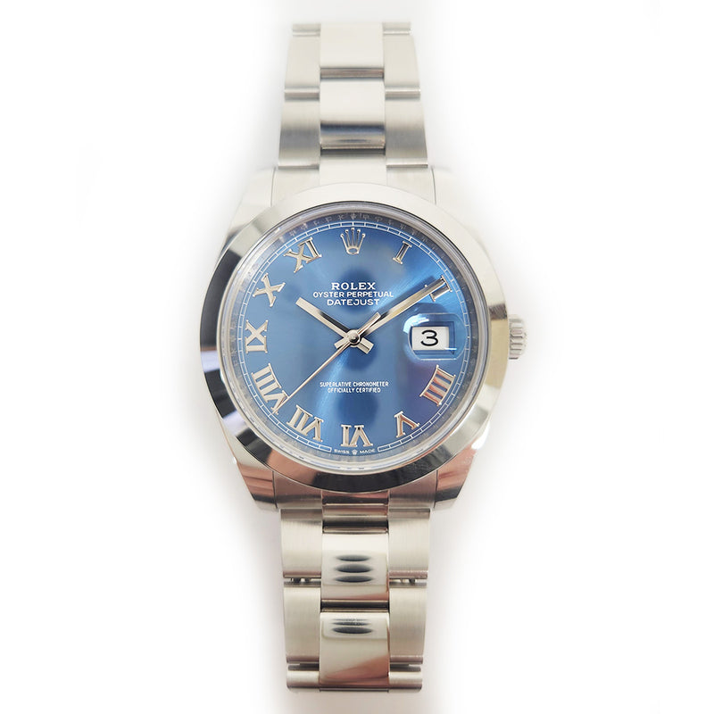 Rolex Datejust 126300 Blue Roman Dial Aug 2022