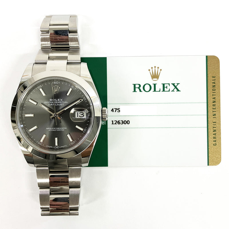 Rolex Datejust 126300 Grey Dial Jun 2017