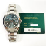 Rolex Datejust 126300 Mint Green Dial Aug 2024