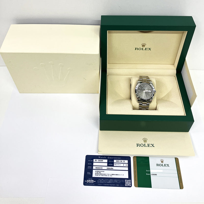 Rolex Datejust 126300 Slate Dial May 2018