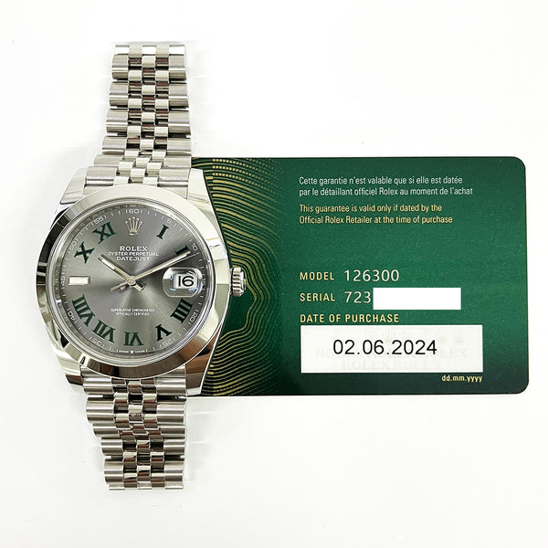 Rolex Datejust 126300 Wimbledon Dial Jun 2024